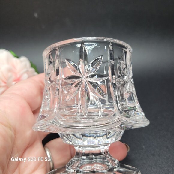 Partylite Lead Crystal Cottage Light Votive Candle Holder 4 Inch - Picture 4 of 7
